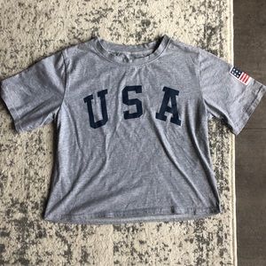 USA TSHIRT (says cropped but not too short)